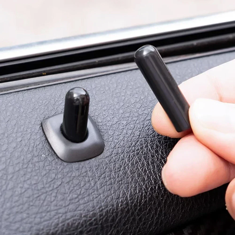 Car Accessories 4Pcs Car Rear Door Lock Pin Knob Cap for BMW 5 Series F10 F18 E39 X5 E53 520 525 523 528 530 X3 X4 F25 ABS Interior Accessories