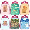 Cartoon Capybara Backpacks for Cute Kindergarten Children's Schoolbag Waterproof Kids Book Mochila Boys Girls Animal Bag 1