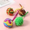 Interactive Cat Toys Yarn Ball Toy With Bell For Cats Kittens Playing Random Color 4