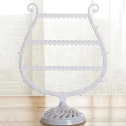 Elegant Wine Glass - Shaped Jewelry Display Stand - Perfect for Earrings, Bracelets, and Necklaces (White 1pc)