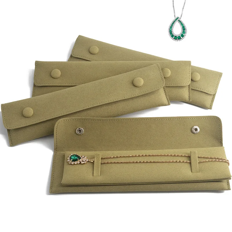 

New product recommendation: VC brand's special bracelet bag, long chain imitation leather, microfiber cloth bag, grass green