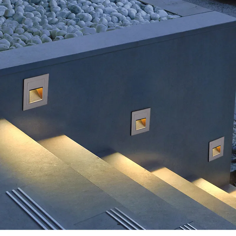 Waterproof Outdoor Recessed LED Wall and Step Light
