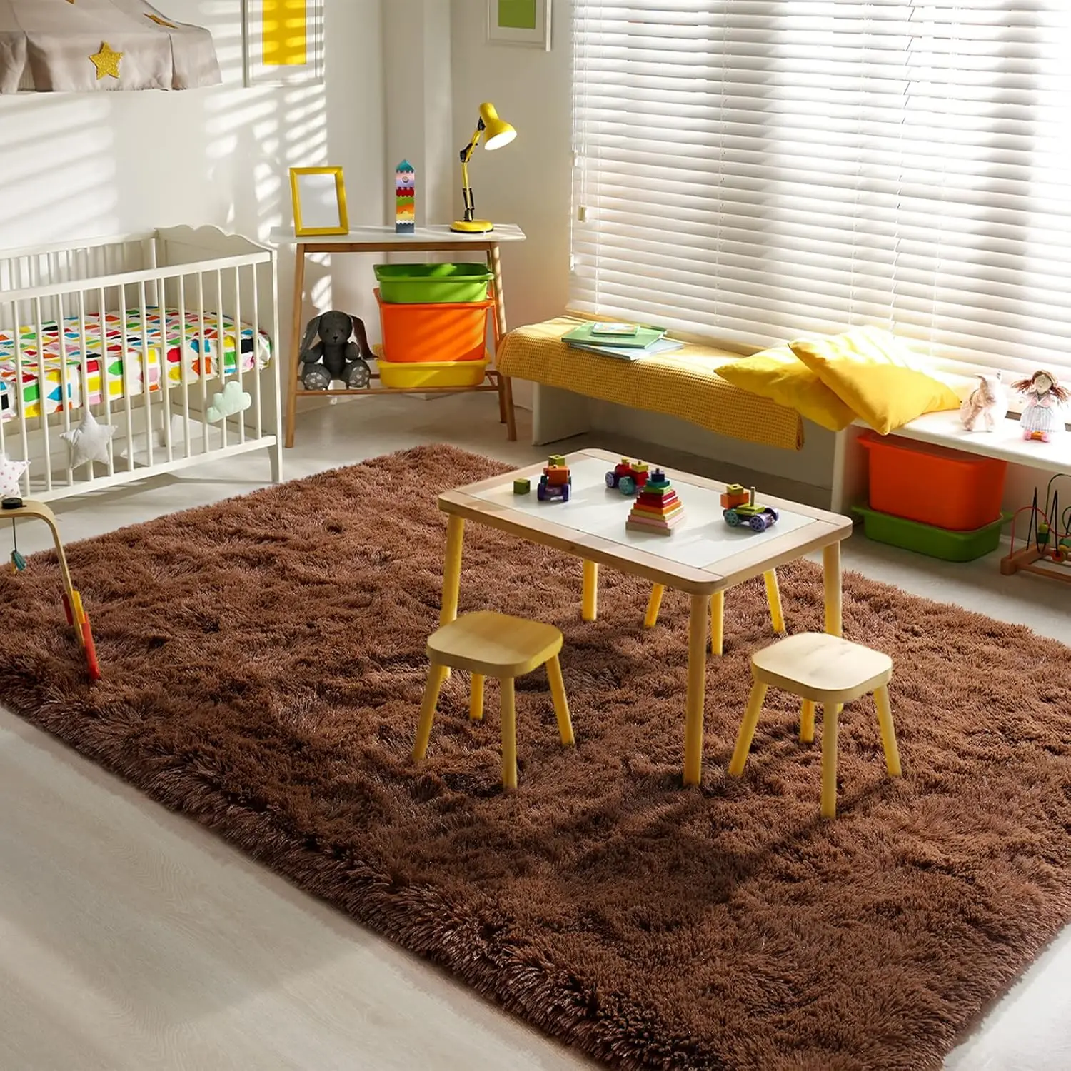 Soft Fluffy Area Rugs Non Slip for Bedroom