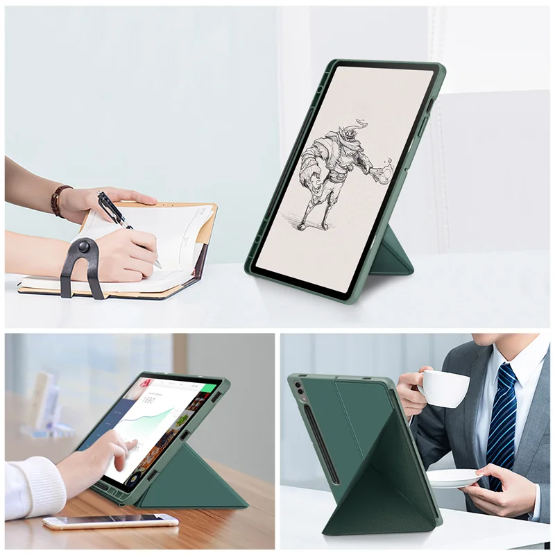 Capa Magnética para Samsung Galaxy Tab s Pen Holder Smart Folding Cover s9 Plus - Imagem 2