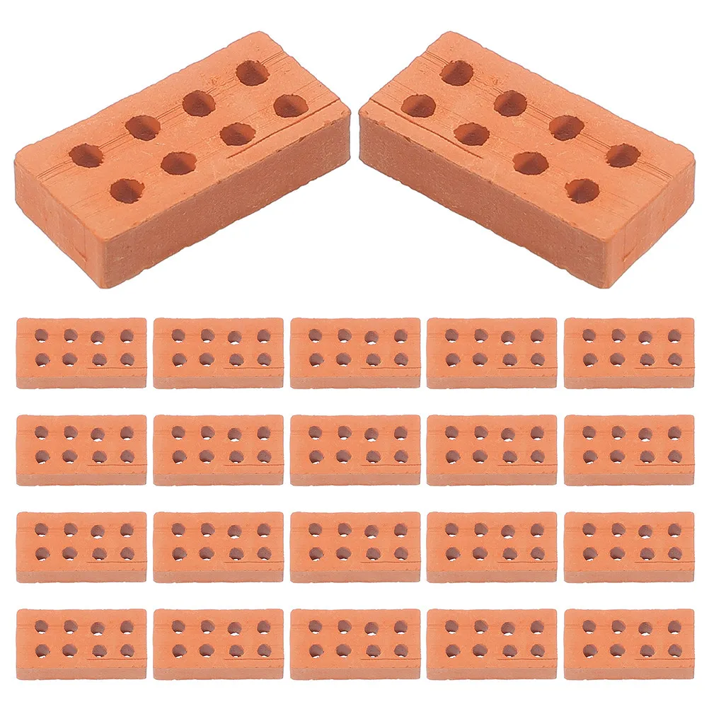 25개 미니어처 브릭 모델, 마이크로 풍경 디오라마 모래 테이블 장면 제작 DIY 성 키트 장