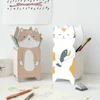 Cute Cat Pencil Holder Organizer Home Stationery Cosmetic Brush Desktop Accessories for Student School Storage Office Supplies 3