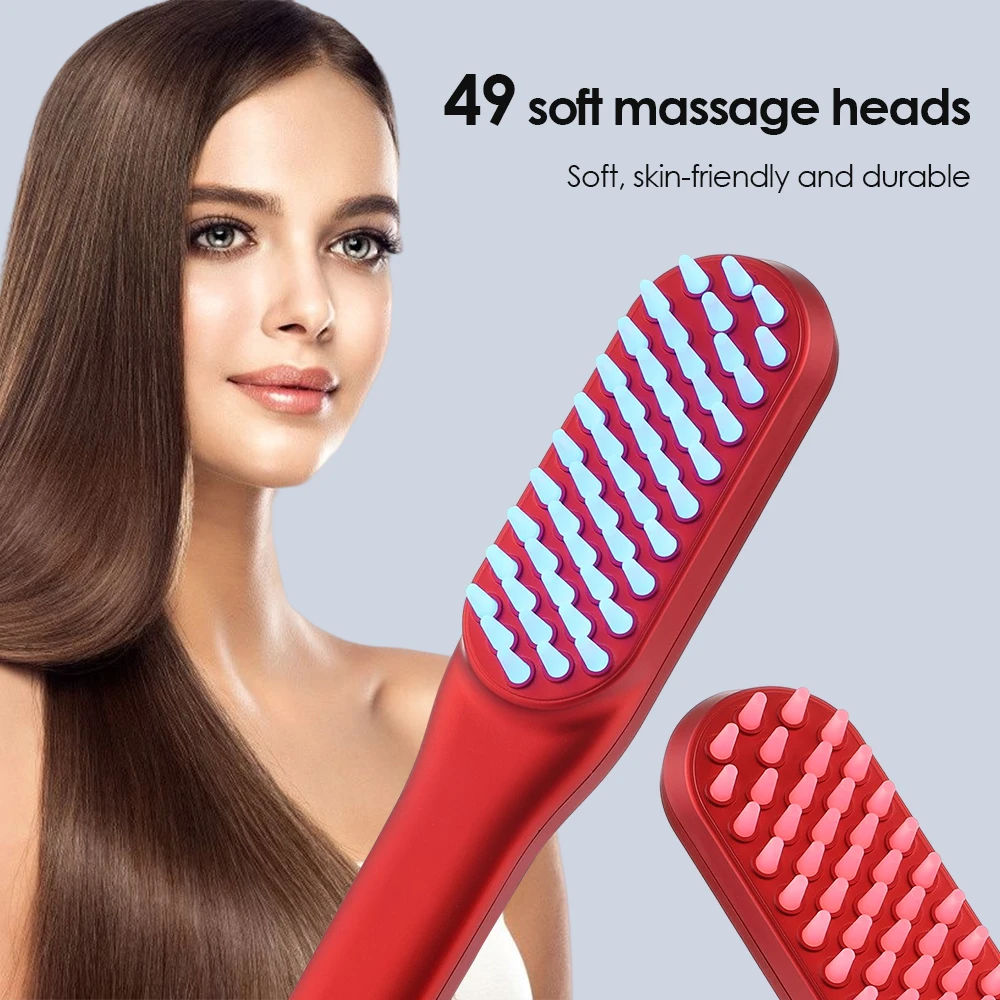Electric Massage Comb Negative Ion Hairdressing Comb Head Massager