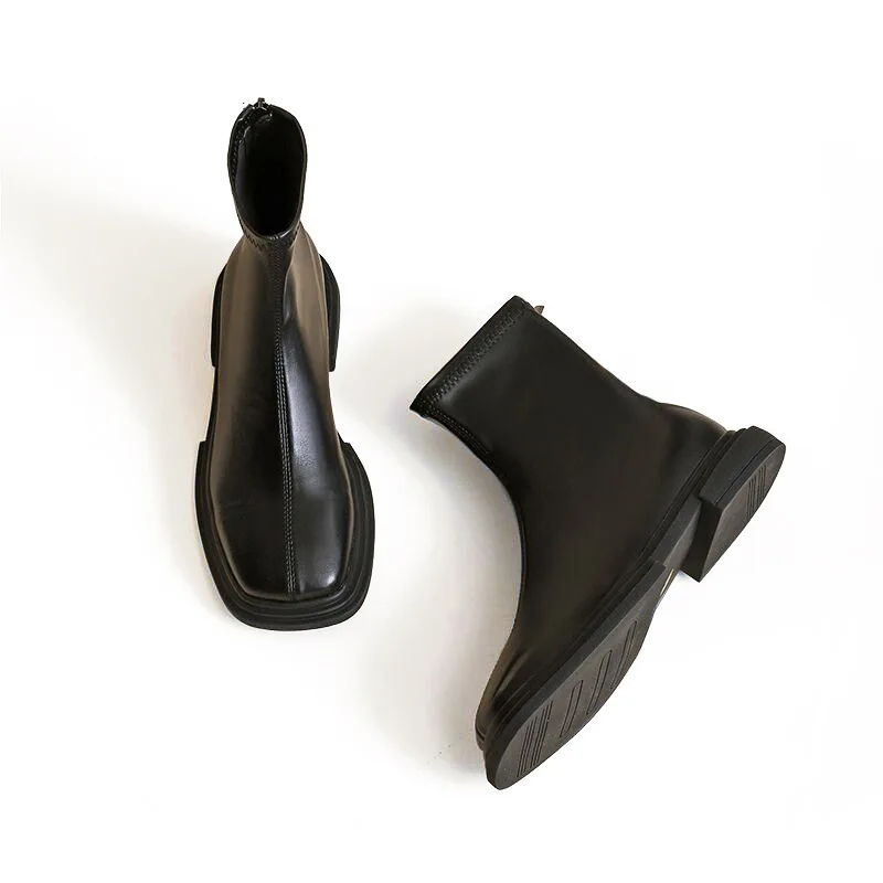 2022 New Autumn and Winter Women Ankle Boots Stretch Skinny Boots Woman Fashion Chelsea Boots High Quality Ladies Shoes Modern