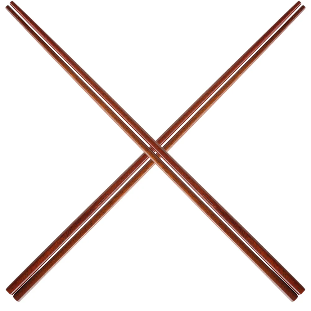 

2 Pairs Long Chopsticks Frying Japanese-style for Cooking Chinese Red Sandalwood Noodle