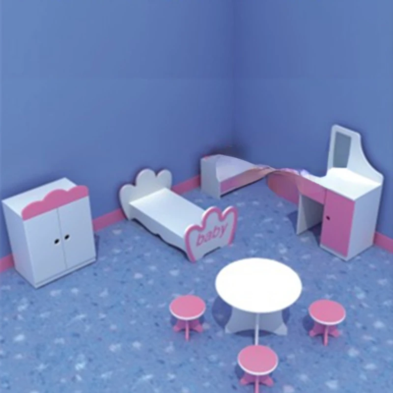 

Game Accessories House Toy Cabinet Kindergarten Play House Small Furniture Combination Accessories