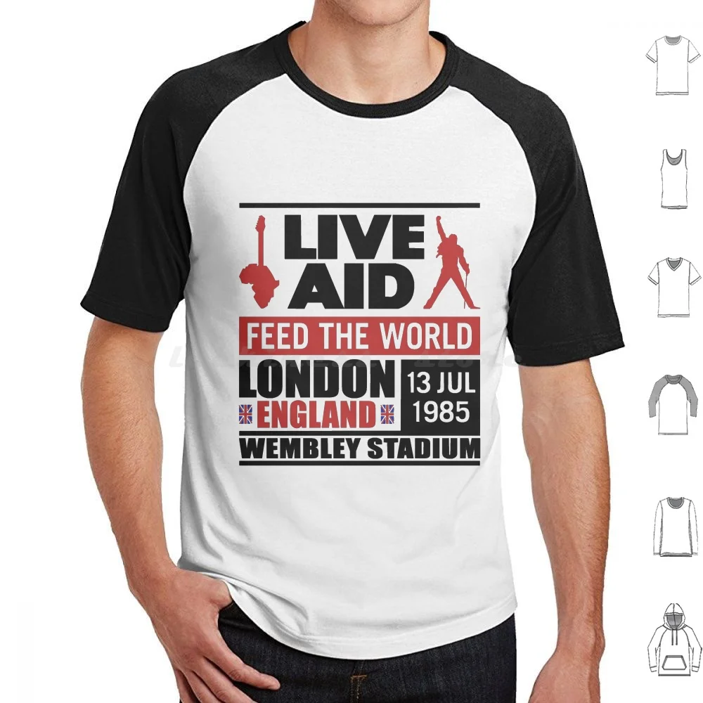 Live Aid 1985 T Shirt Cotone Uomo Donna Stampa Fai Da Te Musica Harley Estate Del 69 Spirit Spirit Stallion Of The Cimarron Summer Adams