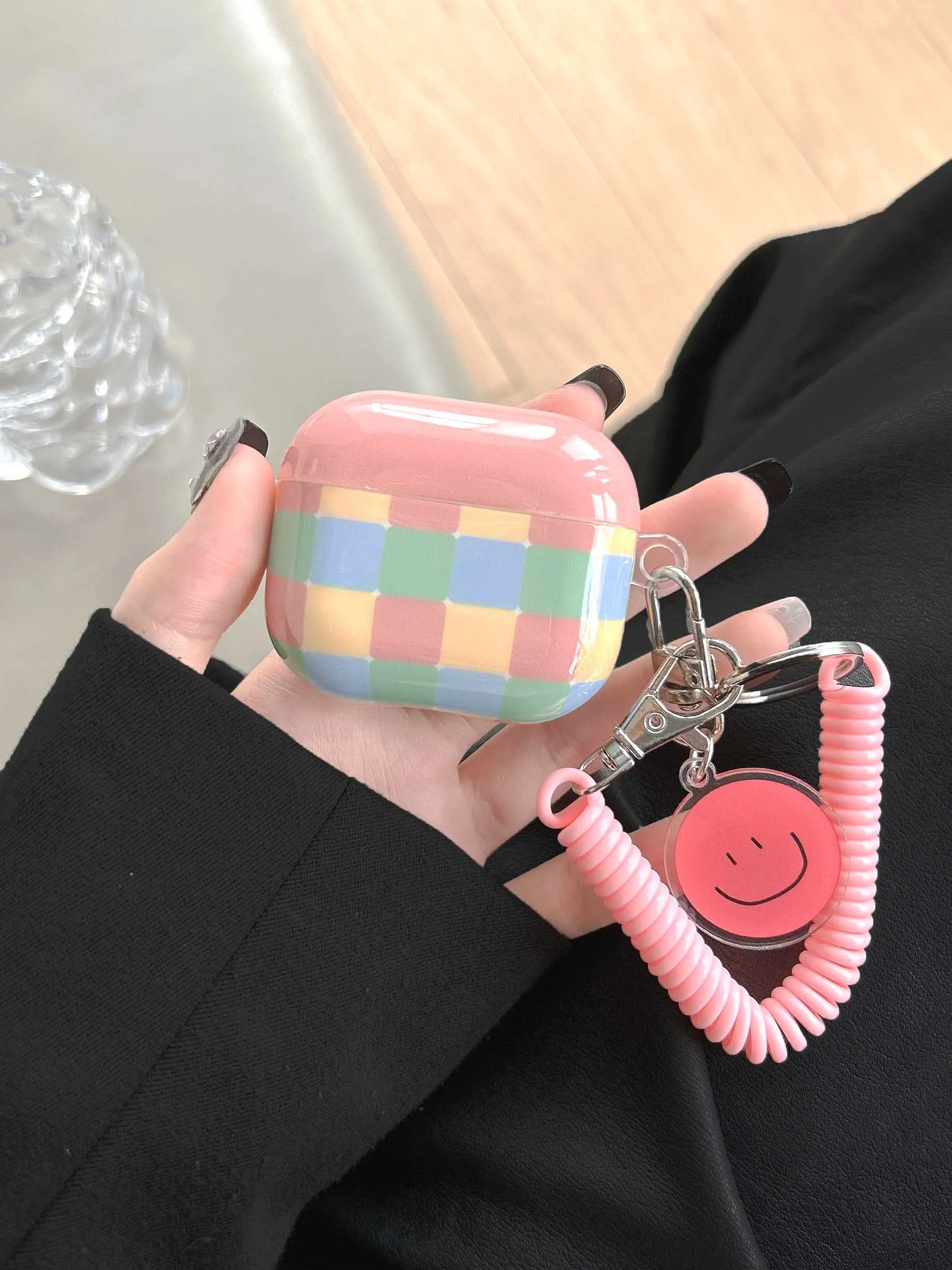 Colorful Grid Earphone Case for AirPods