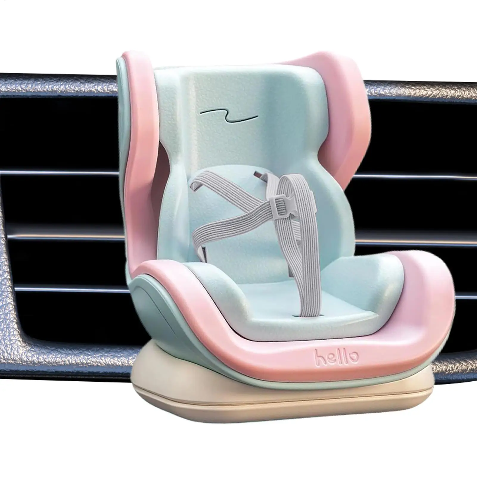 Car Interior Styling Accessories ﻿Cartoon Chair Model Doll Car Seat Plush Doll Safety Seat Small Stuffed Toy Air Vent Carseat