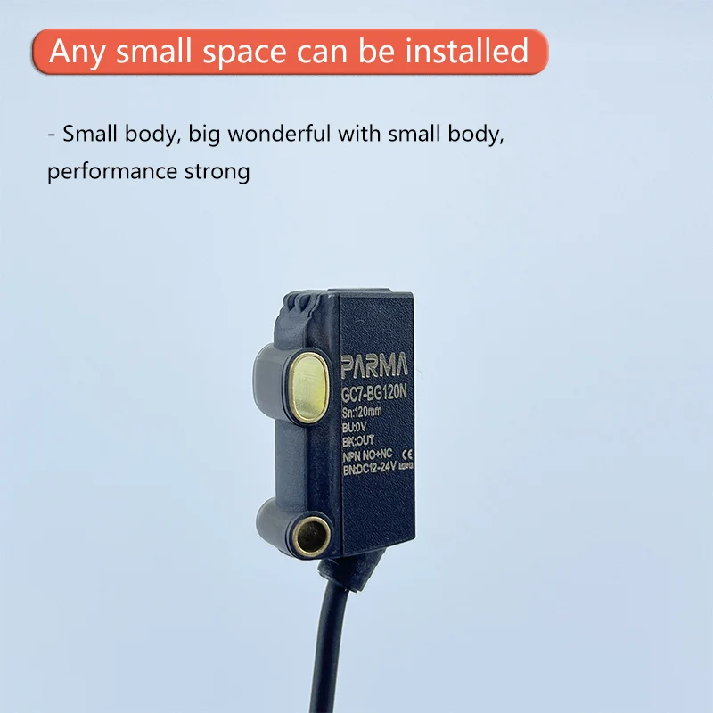 Sensore BGS per Rilevamento Oggetti Trasparenti con Soppressione dello Sfondo, Sensore Ottico con Soppressione dello Sfondo, Sensore Fotoelettrico - immagine 3