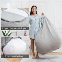 Lazy Sofas Cover Liner Mesh Bean Bag Inner Lining Without Filling for Bedroom Living Sofa Furinture Pouf Puff Couch Tatami Inner 2