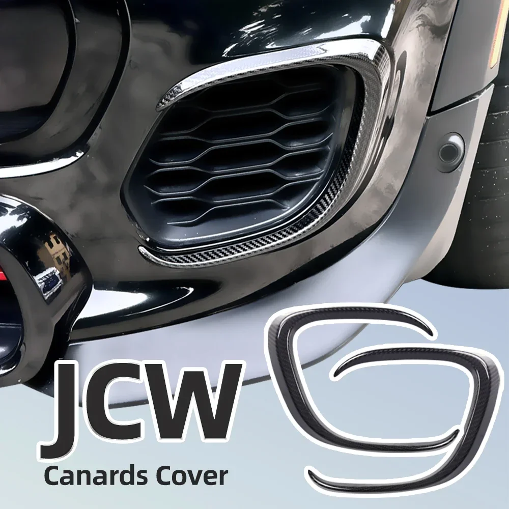 Canards Sticker Duct Surround Front Bumper Extenstion Decoration Parts Cover Accessories for 14-21 Mini Cooper JCW F55 F56 F57 auto exterior parts