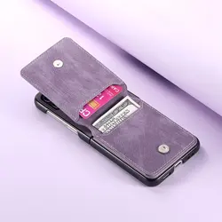 Luxury Leather Card Holder Case for Razr Ultra 5G Folding Smartphone (PURPLE)