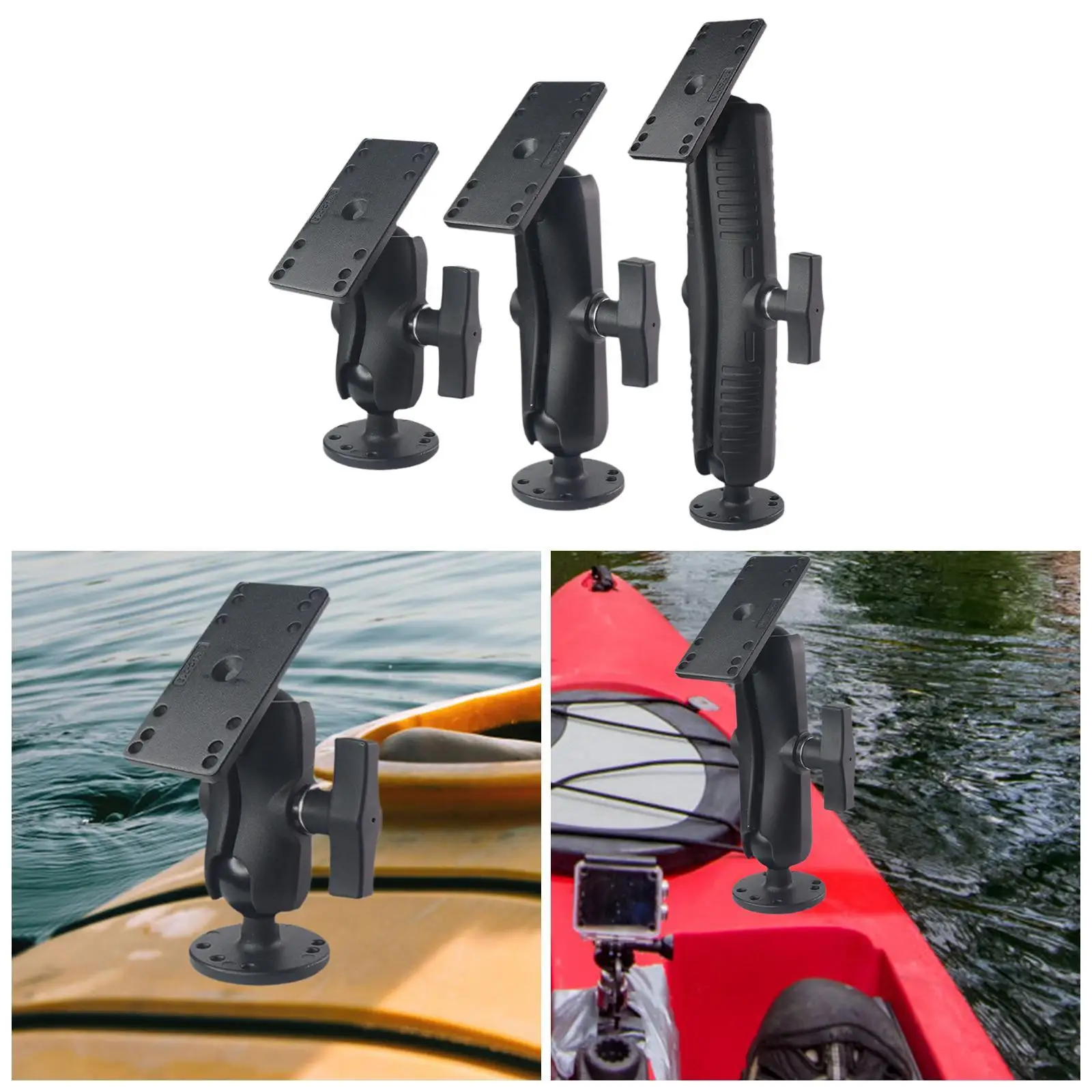 Fish Finder Mount Practical Fishfinder Mounting Plate for Fishing Canoe Boat
