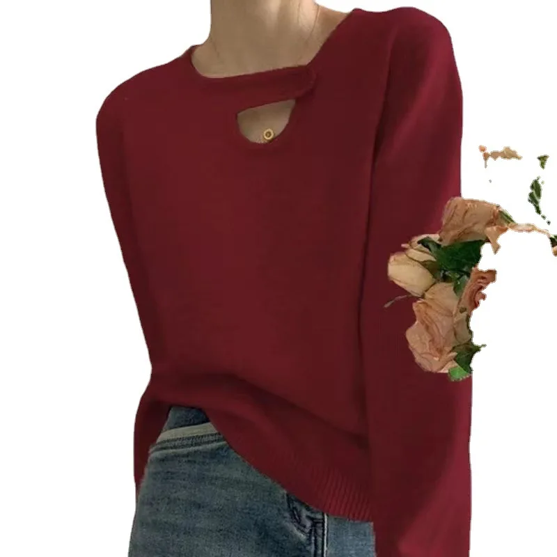 Women Autumn Winter Loose Knit Sweater