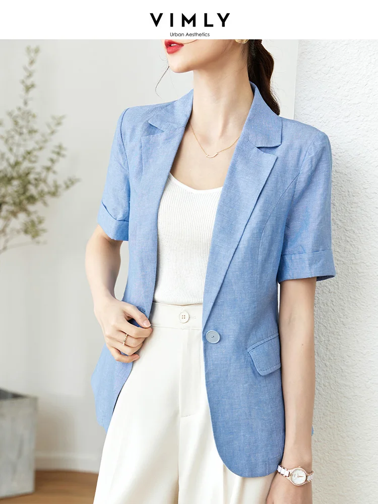 vimly-women's-summer-thin-loose-blazers-suit-2023-cotton-linen-short-sleeve-office-ladies-casual-professional-blazer-jacket