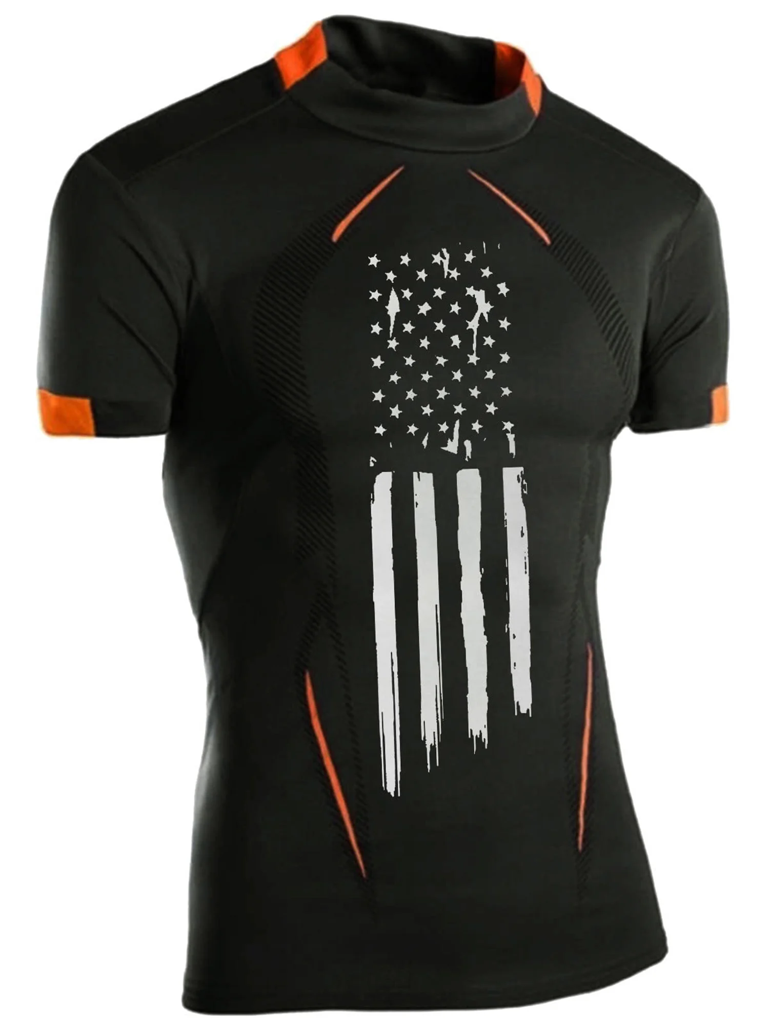 Men s Graphic Print Short Sleeve T-Shirt - Stylish Crew Neck Muscle Bodybuilding Fitness Tops for Summer Sports - Casual Slim