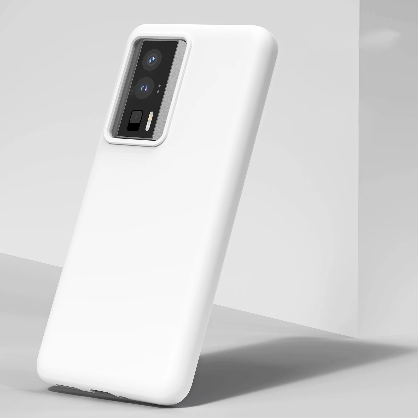 Shockproof Liquid Silicone Case with Slim Soft Skin Touch Protection and Retail Packaging