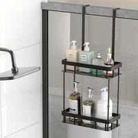 Over The Door Shower Caddy, Bathroom Storage Rack, Bathroom Hanging Shelf, Double Layer Shower Shelf, Bathroom Caddy Organizer 2