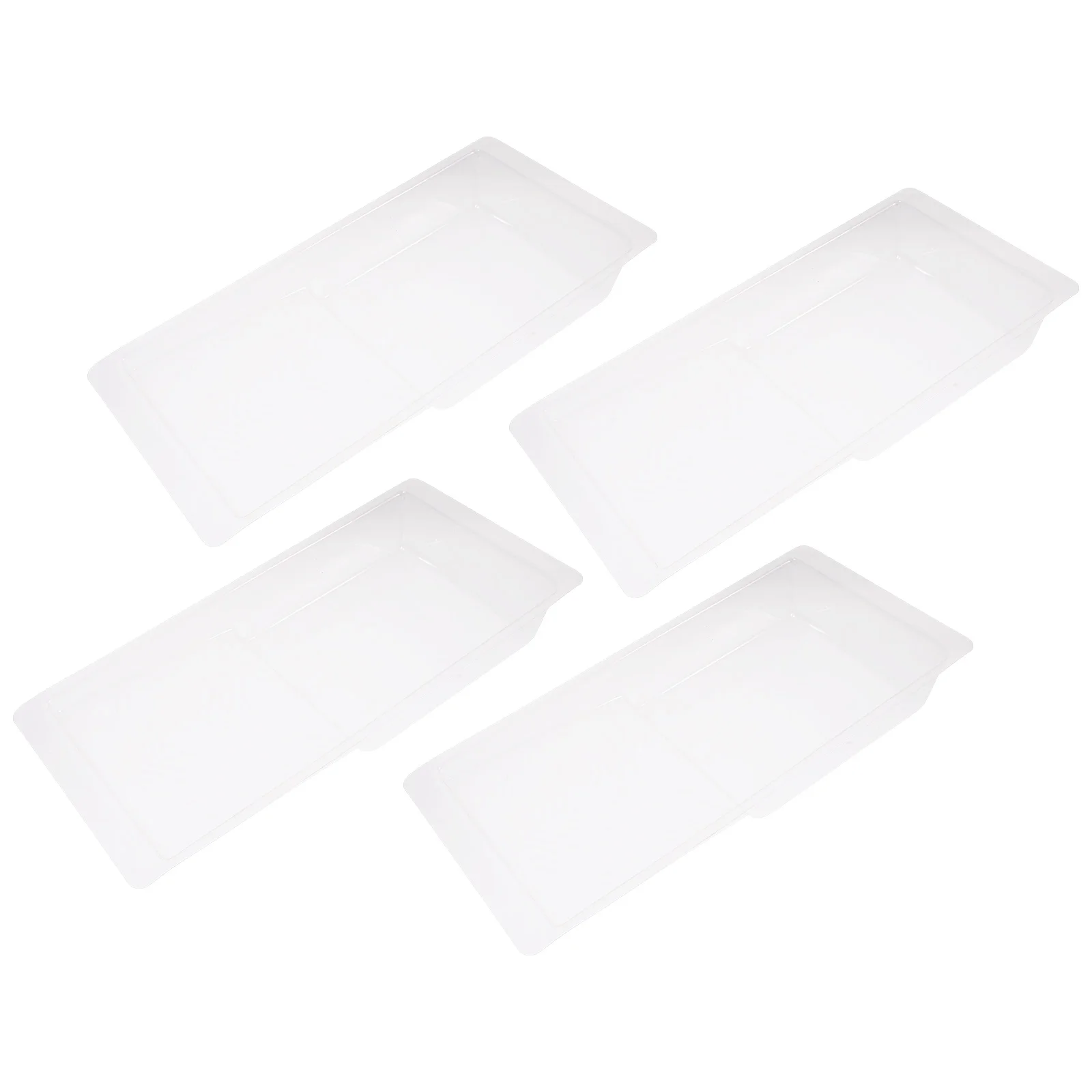 

4pcs Paint Tray Liners Clear Paint Trays Reusable Paint Tray Accessories(4 inches)