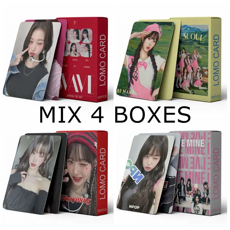 Kpop Groups Lomo Cards Gidle Album Photocards Photo Print Card Set MIX 4 BOXES lomo cards album cards