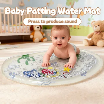 Tappetino gonfiabile per acqua per bambini in PVC per neonati e bambini piccoli Educazione precoce Premere per produrre tappetino da gioco per il tempo della pancia