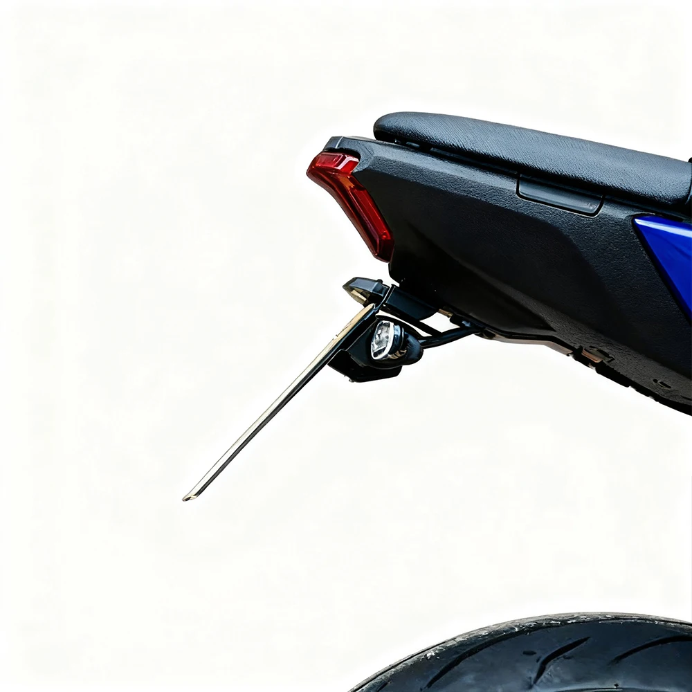오토바이 번호판 홀더 브래킷 조정 가능한 각도 액세서리 Yamaha MT-07 2025 MT07 2025 MT 07 용 안정적인