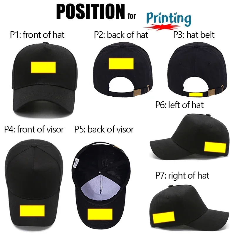 100% Cotton Custom Baseball Cap DIY Letter Embroidery Snapback Hats Women Men Customize Design LOGO Five-panel Unisex Caps YY704 4