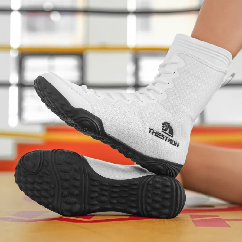 Boxing Shoes for Men Black Yellow Boxing Shoes Mens Mesh Breathable Gym Training Shoe Sport Shoe