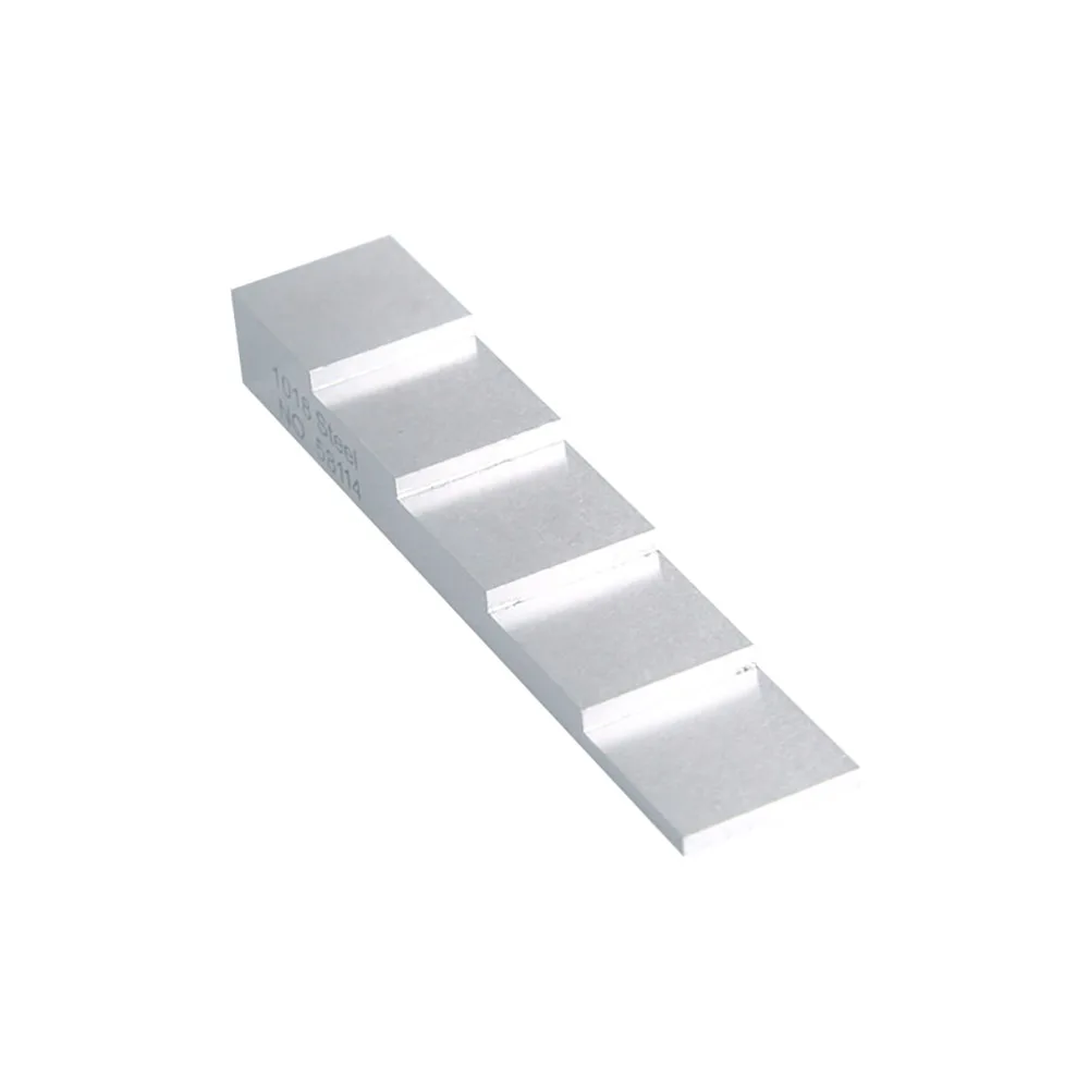 5 Step wedge Block 2.5mm 5mm 7.5mm 10mm 12.5mm Calibration Block 1018 Steel Ultrasonic Thickness Gauge Linear Deentest
