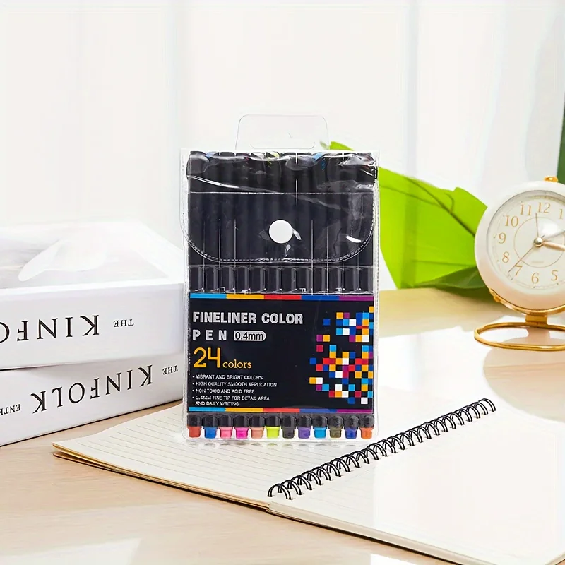 Art Marker Pens 12/24/36/48 Art Colored Pens Fine Point Markers Fine Tip Drawing Pens Fineliner Pen Journaling Writing Note Art Office