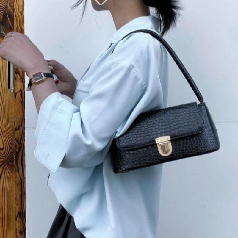 Luxury Design Crossbody Bags for Women 2026 New Fashion Brand Women's Underarm Shoulder Bag Solid Color Ladies Handbag and Purse