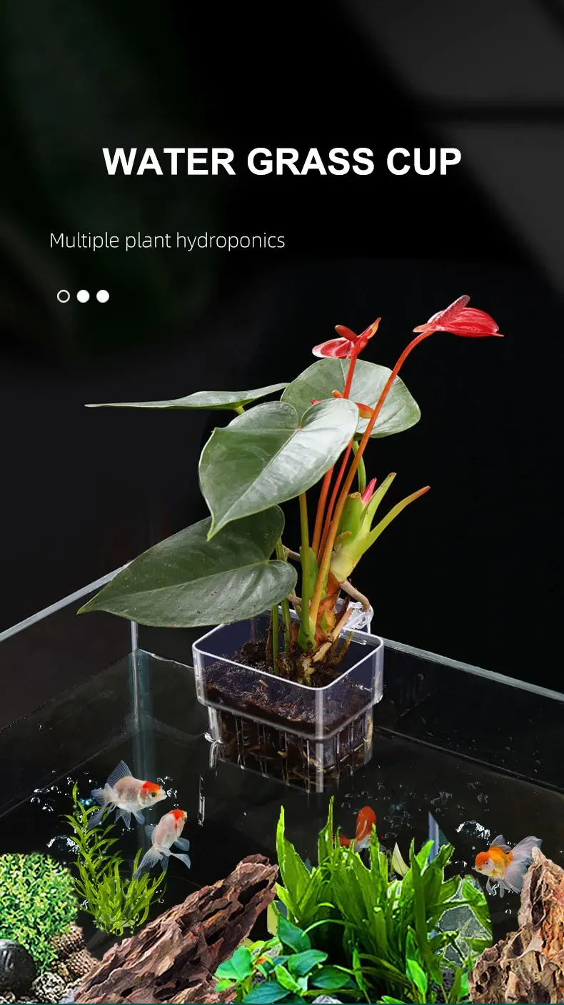 Hydroponic Water Grass Fish Tank Basket