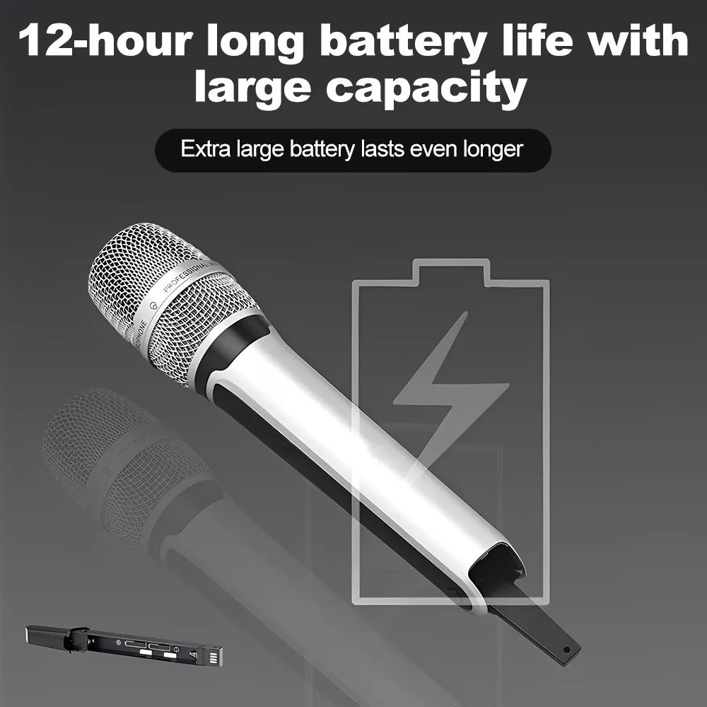 SKM9000 Wireless Microphone Professional UHF Frequency Adjustable Metal Sheel For Paryt Show Teaching Wedding