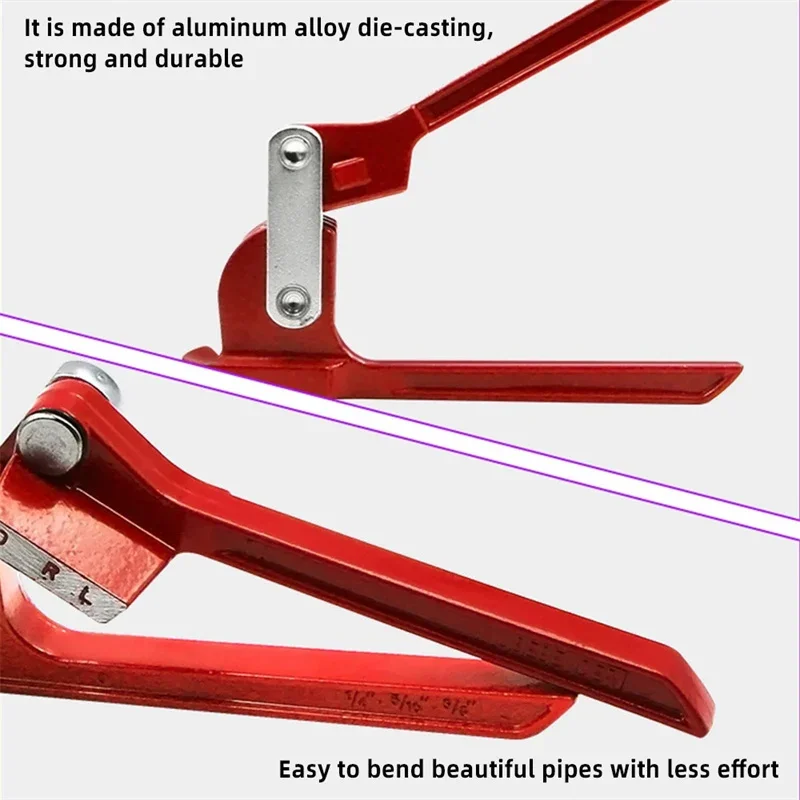 90/180 Degree Combination Tube Bender 3 In 1 Tube Bender Pipe Bending Tool Fuel Brake Pipe Tools Metric Bending Plumbing Tools Tube Bender