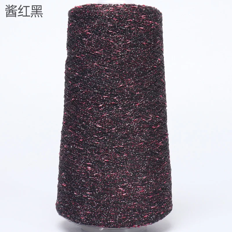 Luxurious Beaded Silk Yarn with Gold and Silver Accents for Crafting and DIY Projects, 250g