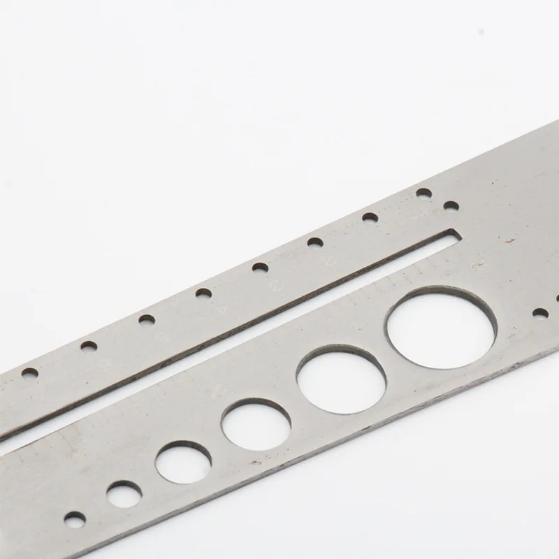 1Pcs Stainless Steel Ruler Round Template Protractor Ruler Measuring Tool DIY Leather Craft