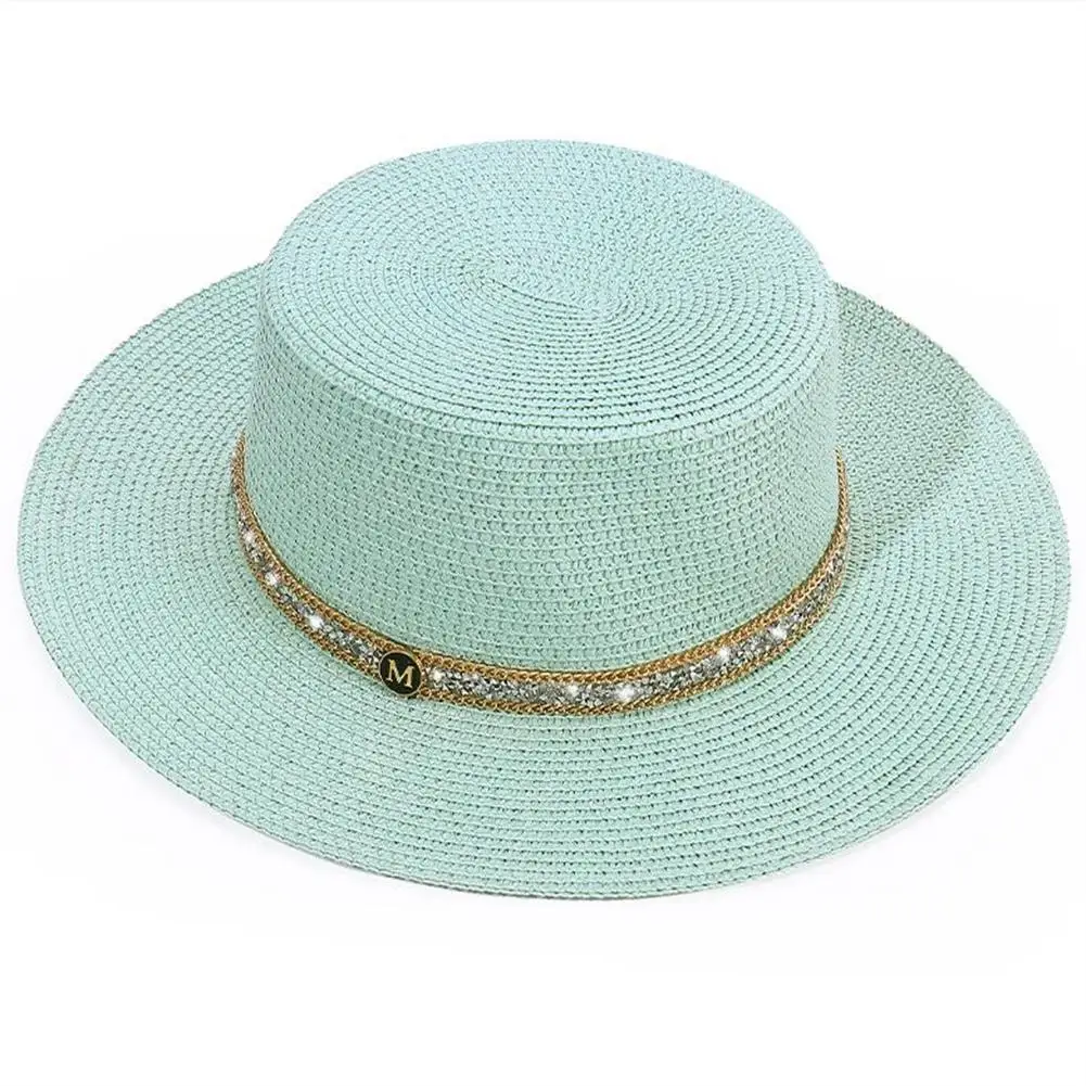 New summer sun hat Adjustable Sun Hat With Wide Brim Fashionable Big Brim Sun protectionCap Beach Travel Visor Straw Hats