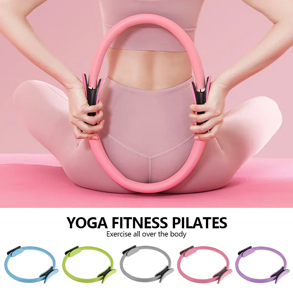 1Pc Yoga Fitness Pilates Ring Yoga Ring Open Back Ring Magic Circles Pelvic Floor Muscle Training Yoga Supplies Pilates Circles