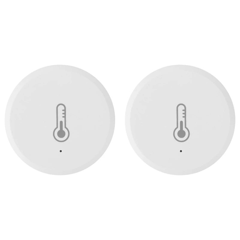 

2X Zigbee Smart Temperature And Humidity Sensor Battery Powered Security Mini Hygrometer With Tuya Smart Life App
