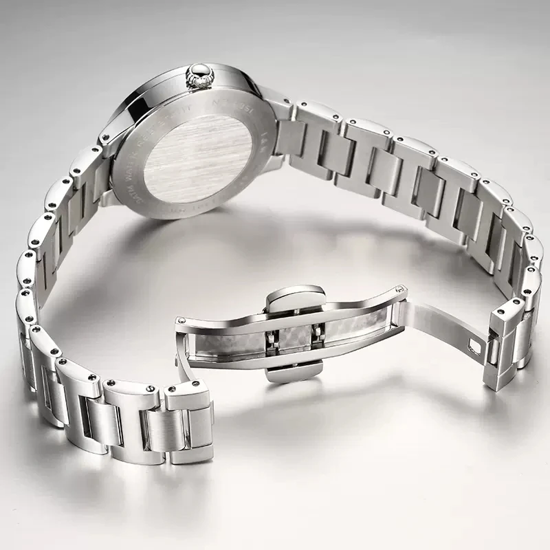 CARNIVAL Brand Fashion Watches for Women Ladies Luxury Stainless Steel Dress Quartz Wristwatch Waterproof Clock Reloj Mujer 2023