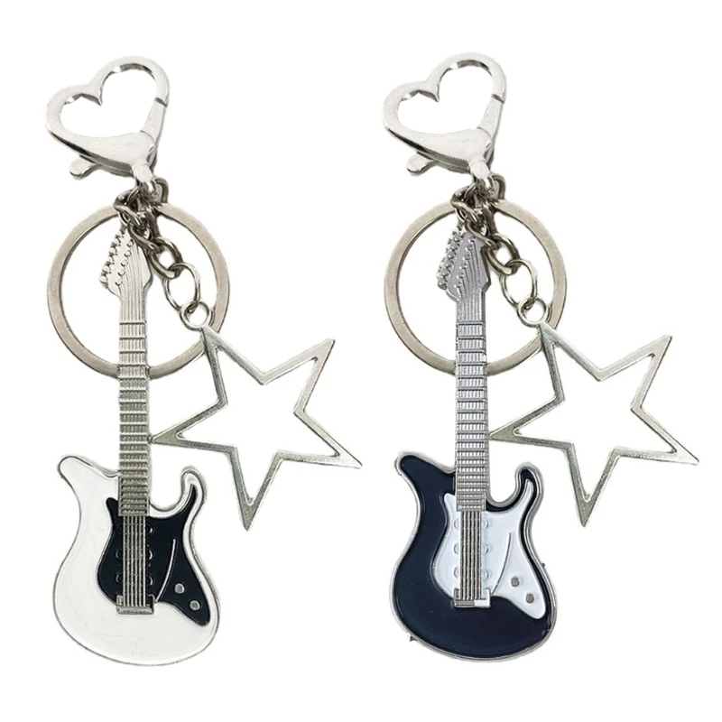 

Быстрый доступ, сладкий, крутой, ветер, вспышка, гитара, полый пятиконечный брелок со звездой, Y2k, нишевая ретро-сумка, кулон,