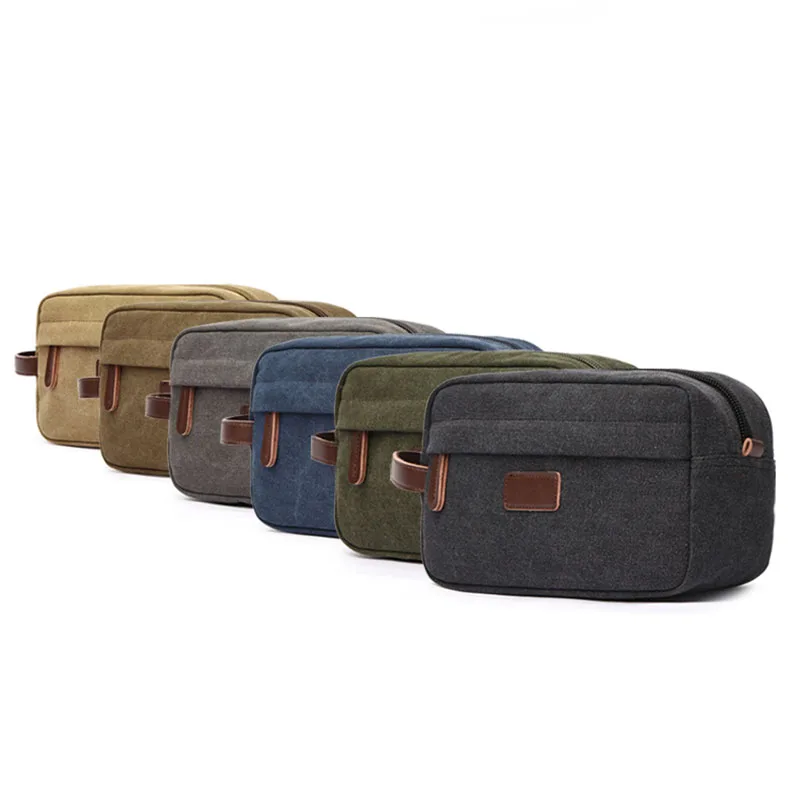 Men Canvas Travel Toiletry Bag Women Cosmetic Makeup Beauty Necessaries Bag Waterproof Dopp Kit Shaving Organizer makeup organizer washing supplies storage bag cosmetic bag storage bag cosmetic storage bag toiletry bag makeup bag cosmetic case product storage bag