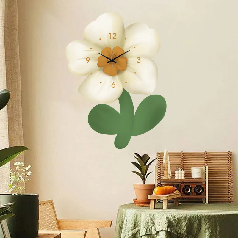 

Clock Hanging Restaurant Simple and Creative Fashion Crystal Porcelain Clocks Light Luxury and Luxury Restaurant Silent Clock