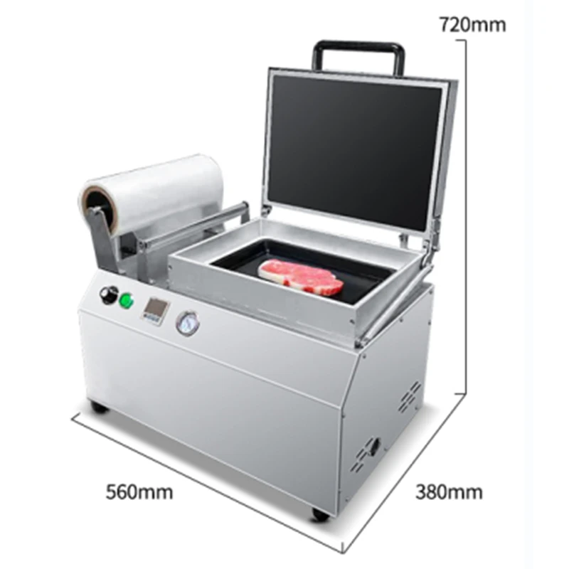 

Vacuum body packaging machine commercial steak cold fresh fish and shrimp meat food preservation packaging sealing machine