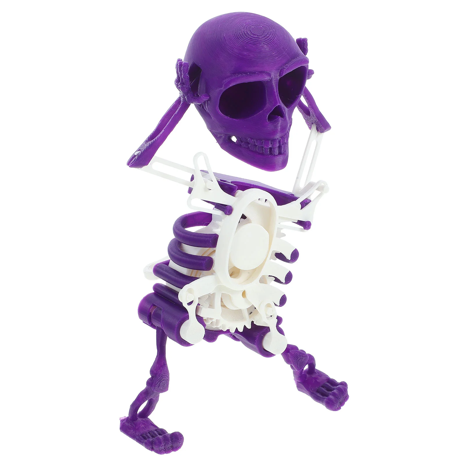 Dancing Skull Hand Sensory Toy Puppet Swing Fidget Indoor Plastic Kids Children